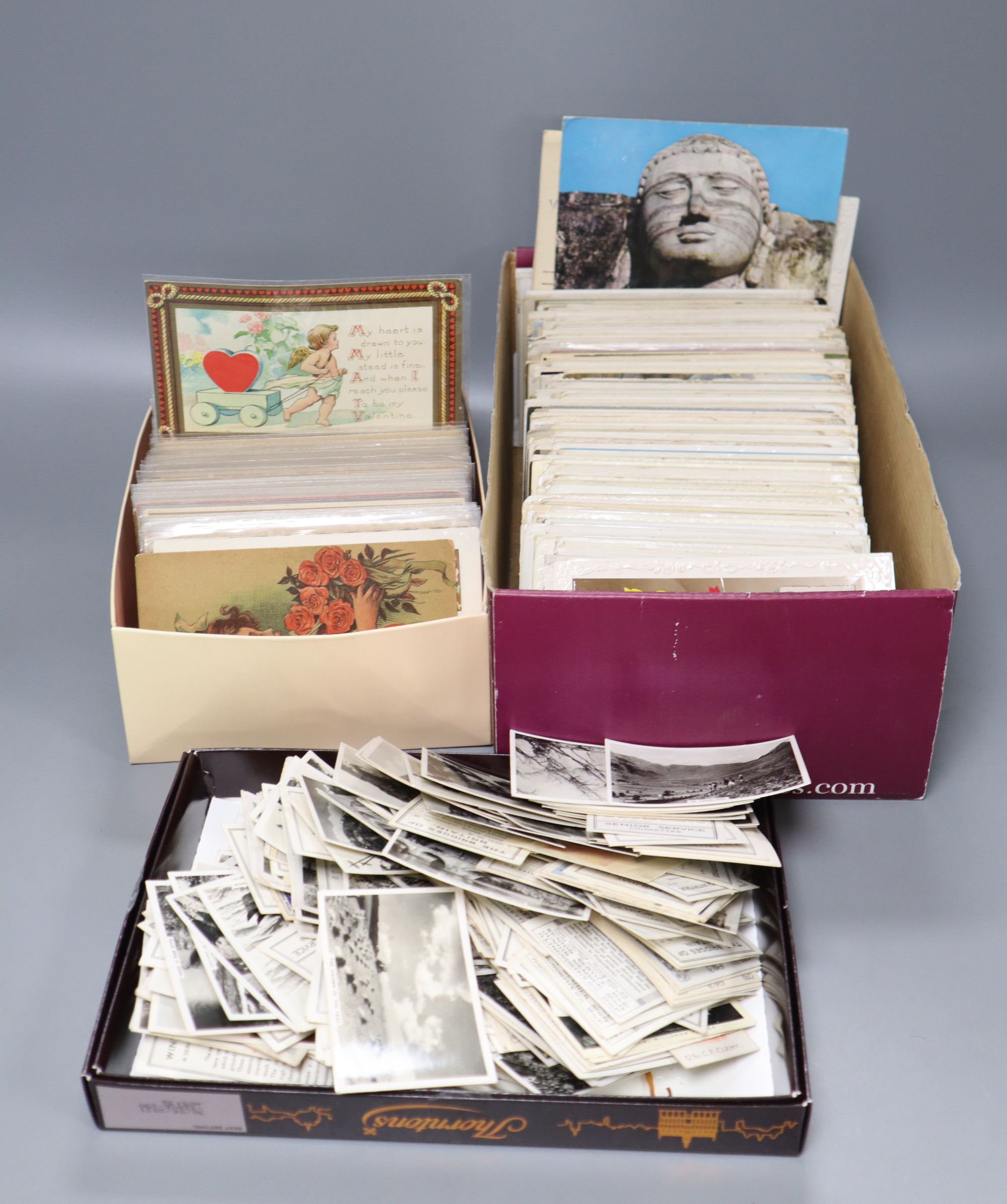 A quantity of postcards, early 20th century and later